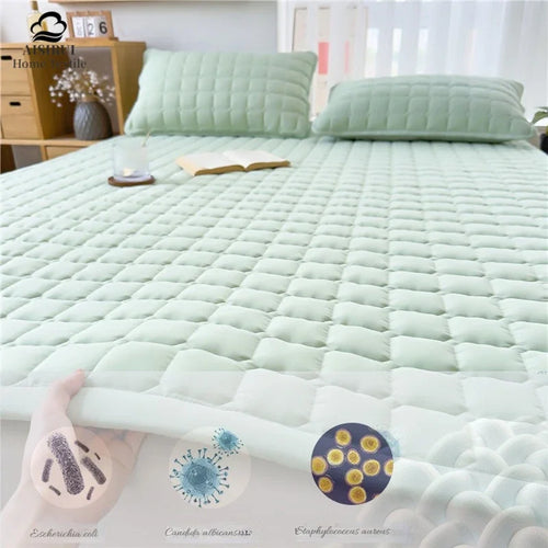 Cooling Mattress Topper for Summer,Foldable Bed Mat Cool Sleeping Mattress,Soft Breathable Roll Up Bed for Single Double Bed - vue 2 sur 13
