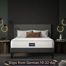 VSOGA Spring Core Mattress, 7-zone Cold Foam Mattress, Pocket Springs, Quilted Microfiber Cover, Firmness Level H3, Height 25 Cm