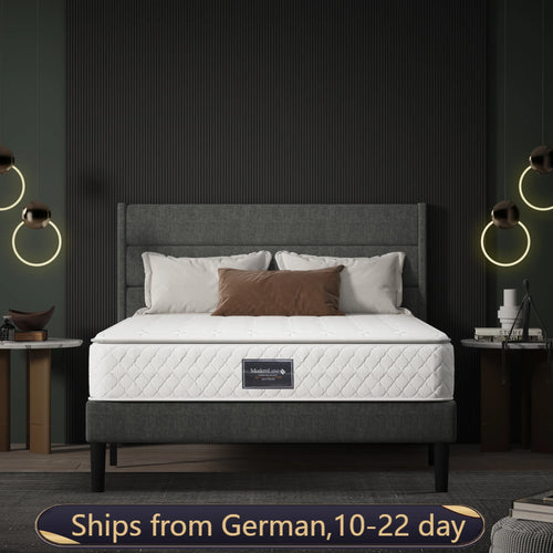 VSOGA Spring Core Mattress, 7-zone Cold Foam Mattress, Pocket Springs, Quilted Microfiber Cover, Firmness Level H3, Height 25 Cm - vue 2 sur 7