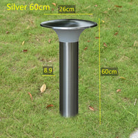 lampe de jardin ronde à led en acier inoxydable pour éclairage extérieur