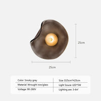 Minimalist Nordic design glass LED wall light