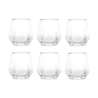 Ensemble 6 verres whisky luxe relief texturé