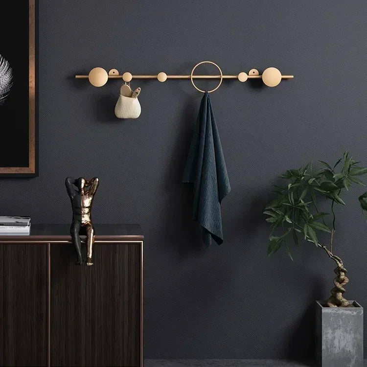 porte-vêtements et chapeaux de luxe nordique décoratif mural