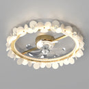 ventilateur de plafond moderne avec lumière et contrôle intelligent