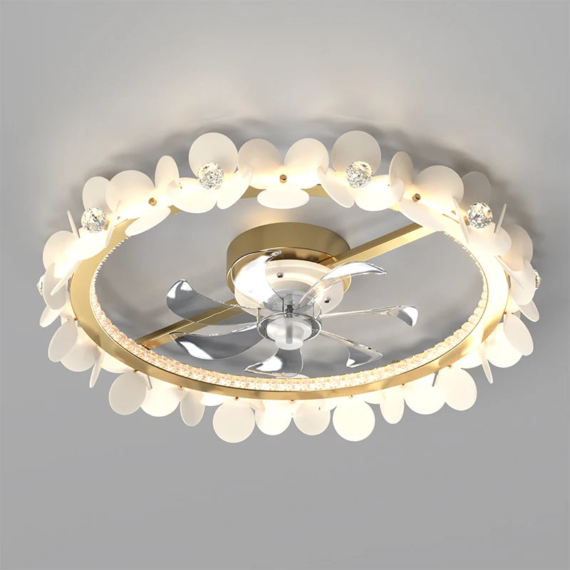 ventilateur de plafond moderne avec lumière et contrôle intelligent - vue 2 sur 10