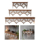 Wood Wall Shelf Storage Rack, Retro Style Holder Hanging Display for Hallway