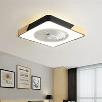 plafonnier moderne ventilateur led ultra mince télécommande design intelligent