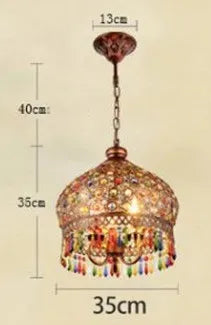 lustre turc vintage style bohème vitrail romantique pour café ou restaurant - vue 9 sur 10