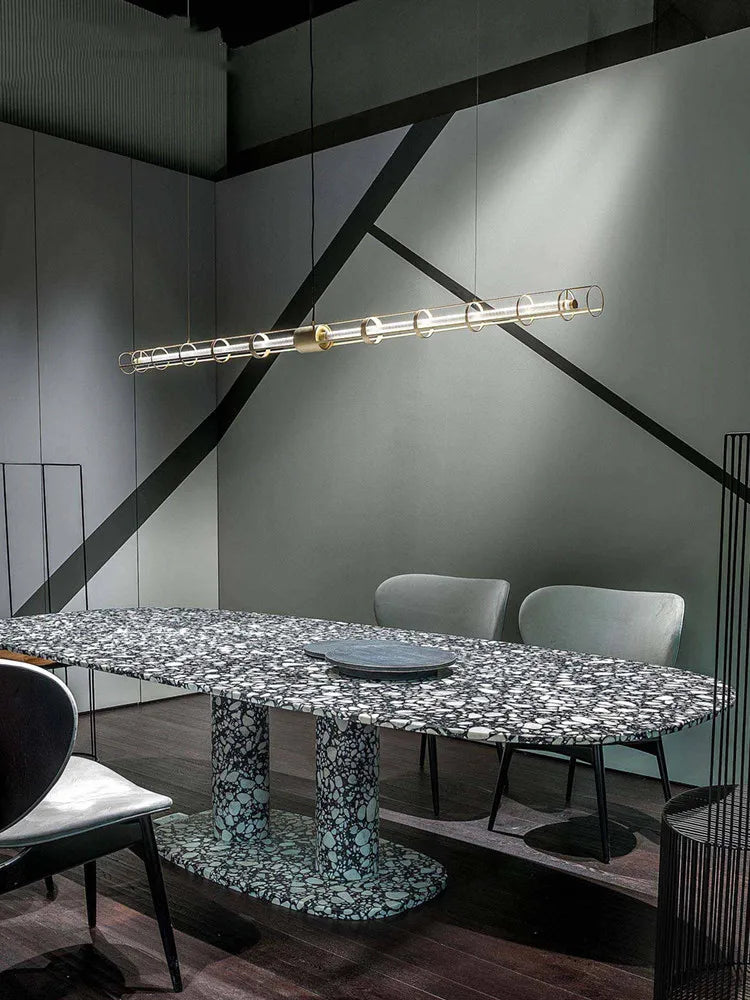 Modern PVC pendant light for elegant and minimalist interior décor - vue 4 sur 14