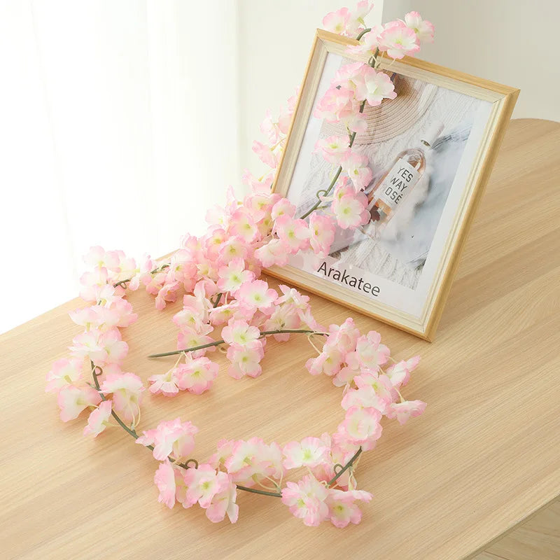 guirlande de fleurs artificielles pour décoration de mariage et intérieur - vue 11 sur 17