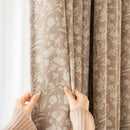 Rideau occultant floral moderne pour salon chambre