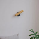Minimalist nordic wooden rotating wall light with LED switch