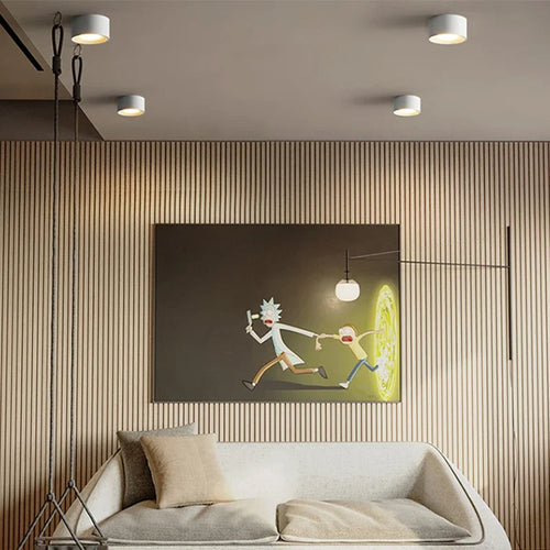 lustre nordique led cylindre projecteur pour décoration intérieure - vue 4 sur 15