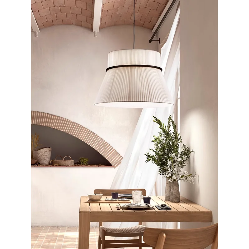 lustre en tissu japonais design pour restaurants et bars - vue 5 sur 11
