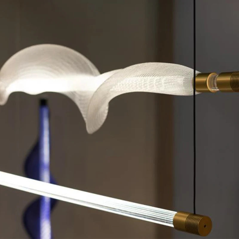 suspension design nordique tube lumineux pour intérieur décoratif - vue 6 sur 17
