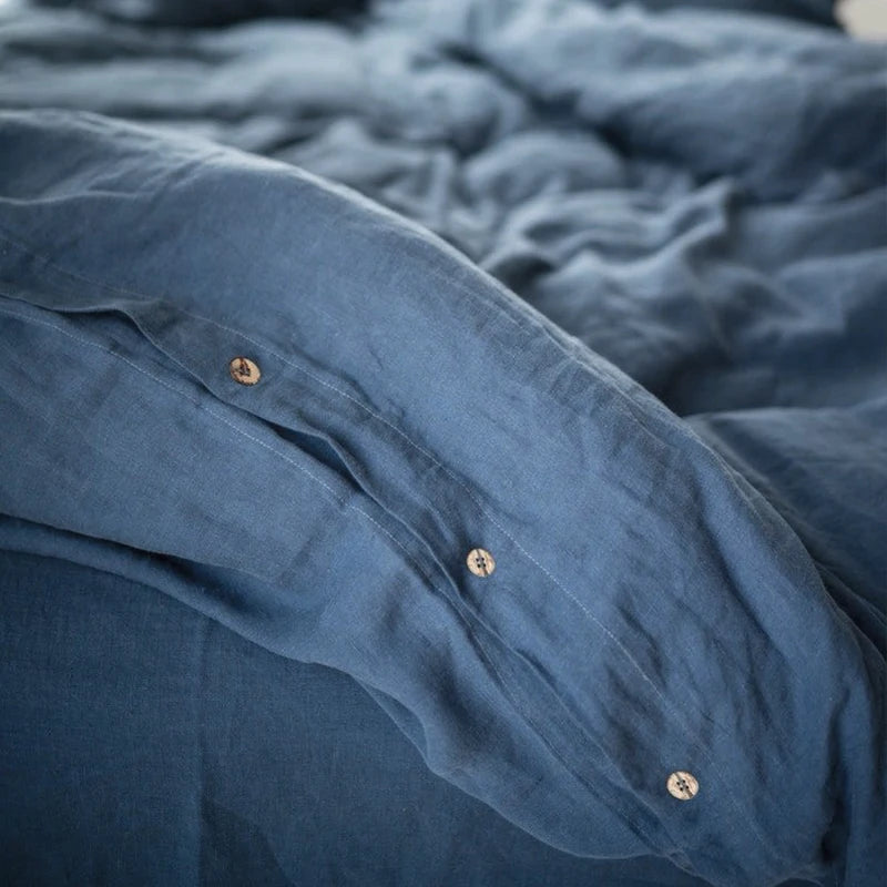housse de couette en lin naturel doux et respirant