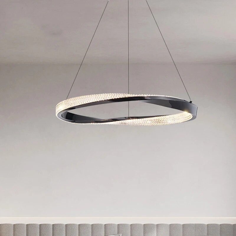Lustre design salon minimaliste - vue 4 sur 12