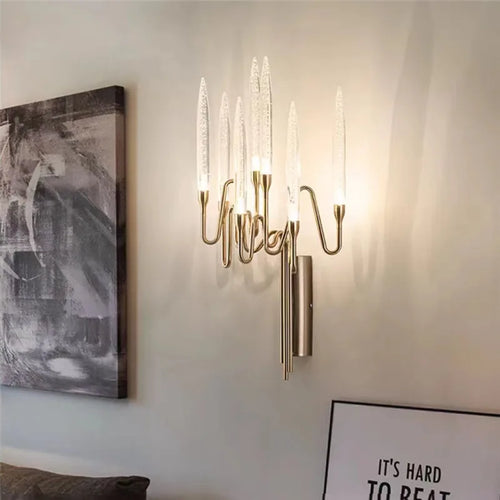 applique murale en cristal design bauhaus luxe pour intérieur moderne - vue 5 sur 7