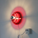 Antique Bauhaus style decorative wall light with coloured lights