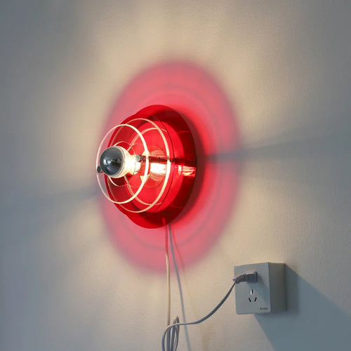 Antique Bauhaus style decorative wall light with coloured lights - vue 3 sur 11