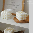 bougies parfumées cube rubik en cire de soja pour décoration et aromathérapie