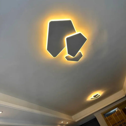 plafonnier Nordique moderne géométrique salon chambre salle à manger cuisine salle à manger étude décor éclairage lumière LED intérieur