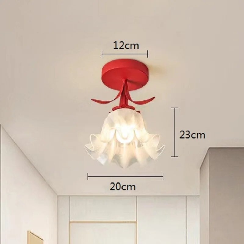 Lampe plafonnier Orchidée 4 Couleurs Moderne - vue 5 sur 10