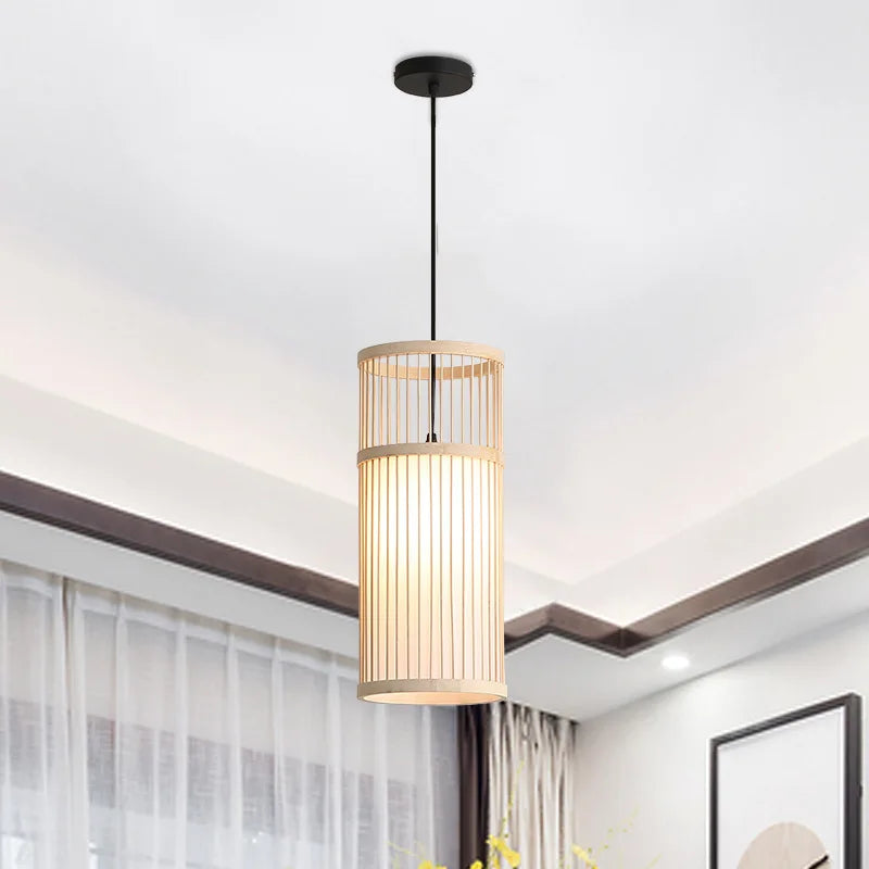 Lustres LED à tête unique de Style japonais - vue 4 sur 7