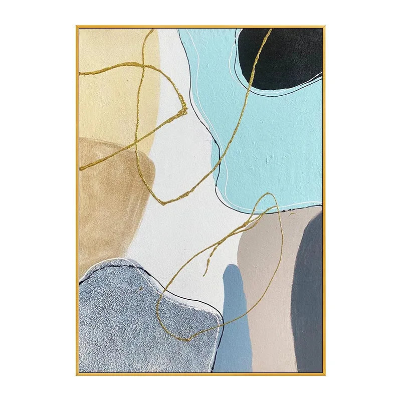 peinture à l'huile personnalisable abstraite pour décoration intérieure