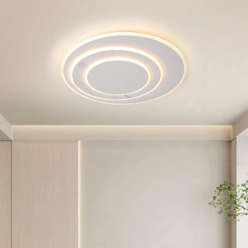plafonnier led moderne design avec télécommande et intensité variable - vue 7 sur 12