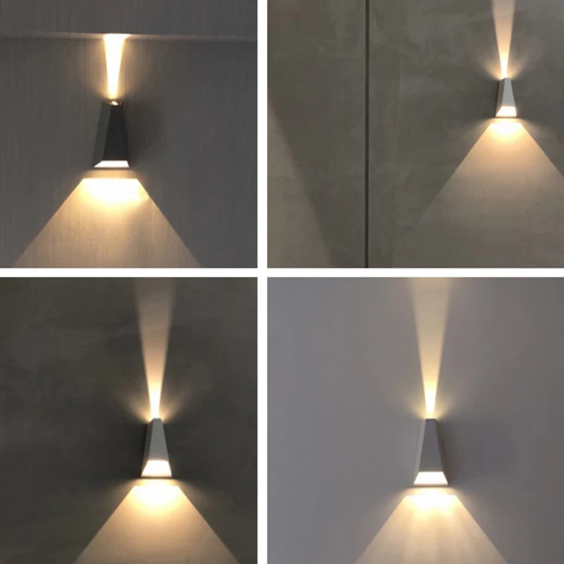 applique murale led extérieure design étanche éclairage moderne - vue 5 sur 9