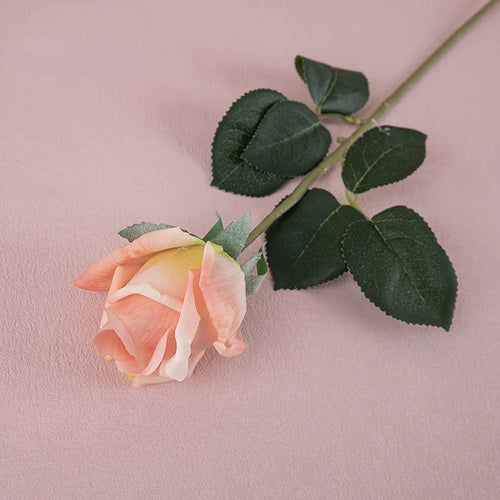 Real touch latex rose branch decoration for bar and restaurant - vue 12 sur 12