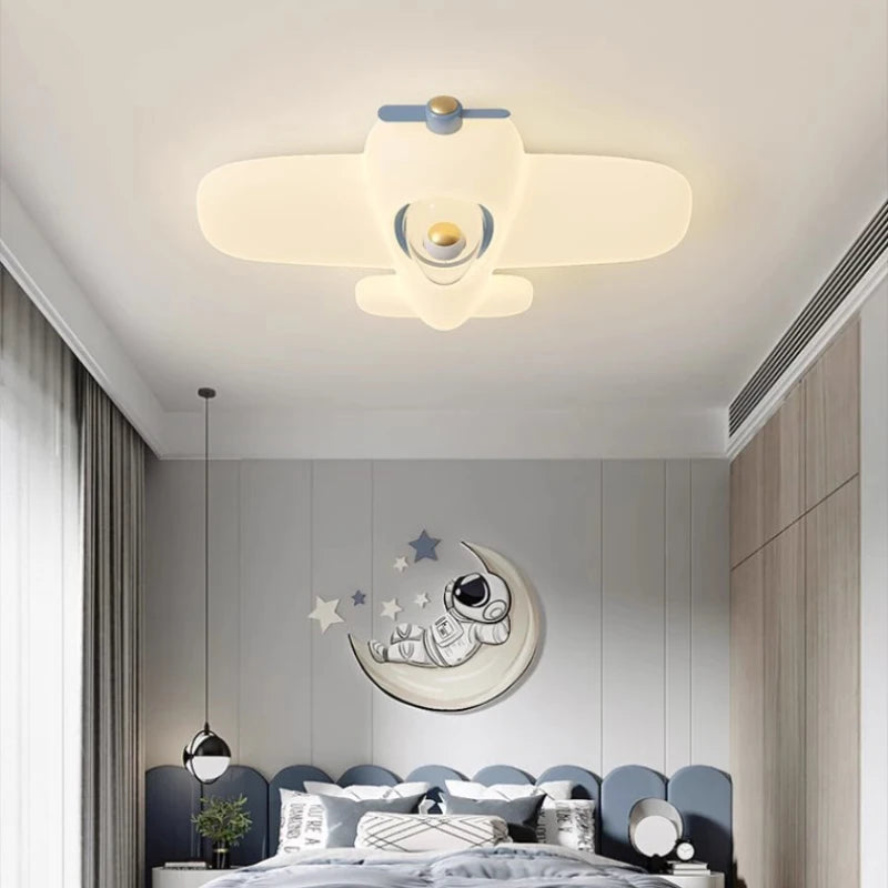 plafonnier astronaute mignon led pour chambre d'enfant décorative - vue 6 sur 9