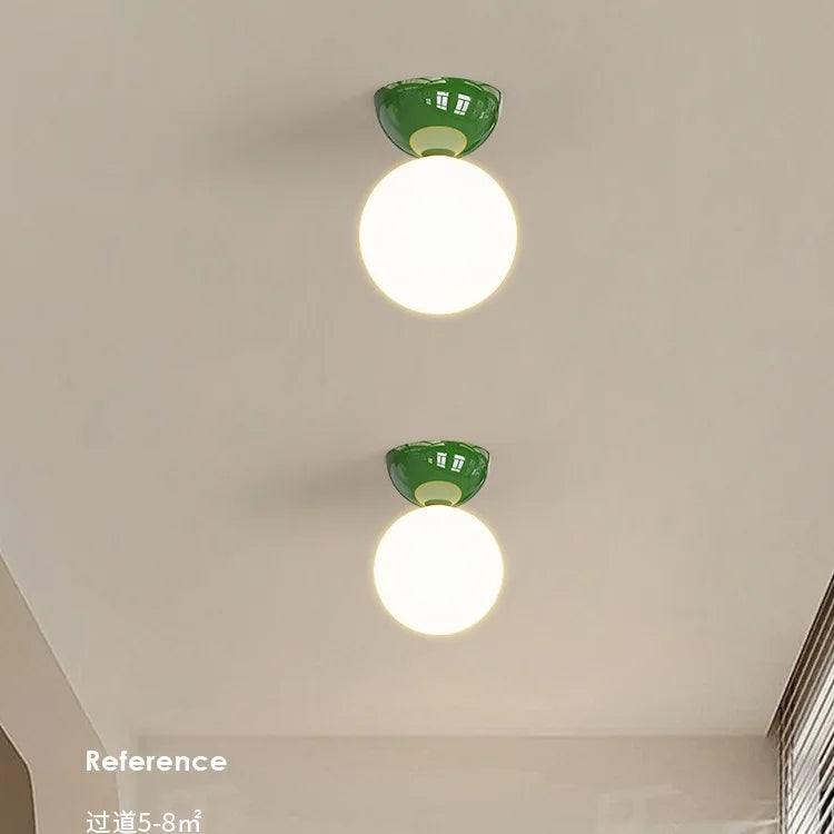 plafonnier simple de style médiéval bauhaus série crème - vue 5 sur 9