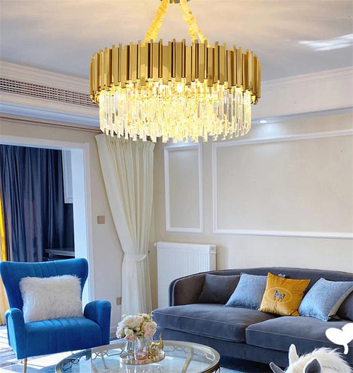 lustre moderne en cristal pour éclairage à la maison - vue 2 sur 6