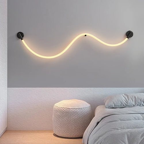 lampe led en silicone minimaliste de luxe flexible artistique