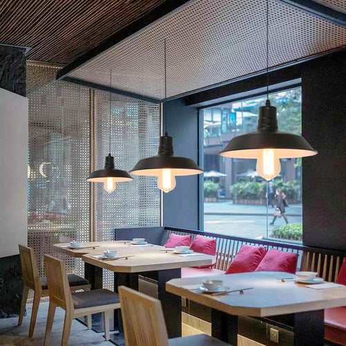 lustre industriel américain rétro en fer pour bar loft