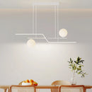 lustre led moderne avec ampoules et abat-jour suspendus