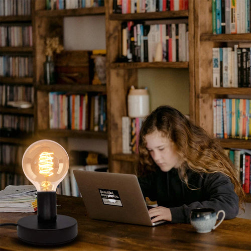 lampe de table industrielle cordon 1.8m interrupteur - vue 8 sur 9