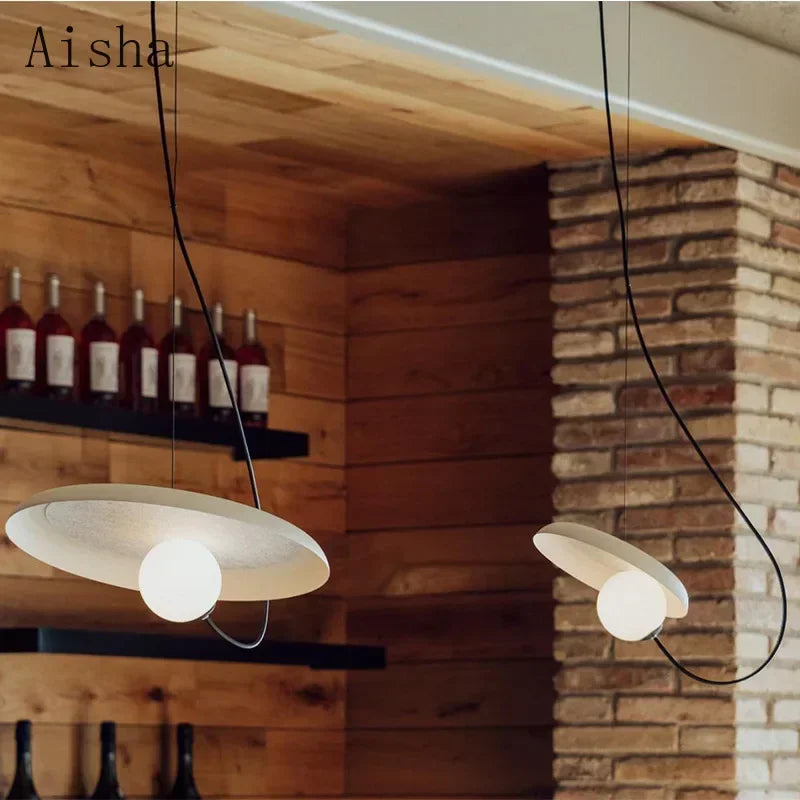 suspension design nordique en fer forgé luminaire décoratif créatif - vue 4 sur 9