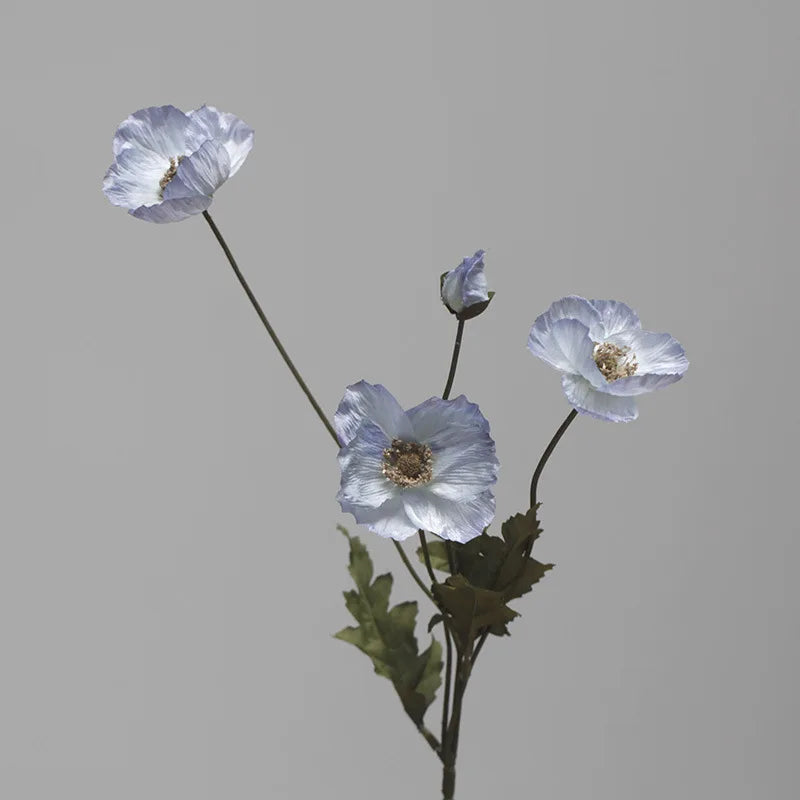 fleur artificielle coquelicot pour décoration de fête et jardin - vue 11 sur 18