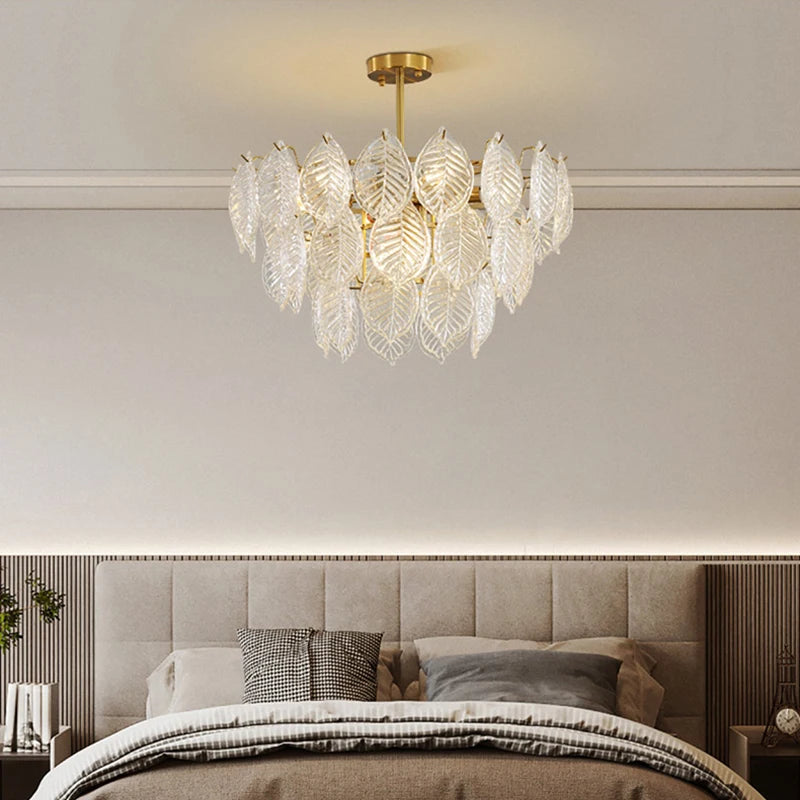 lustre moderne en verre pour décoration intérieure élégante et raffinée - vue 6 sur 11