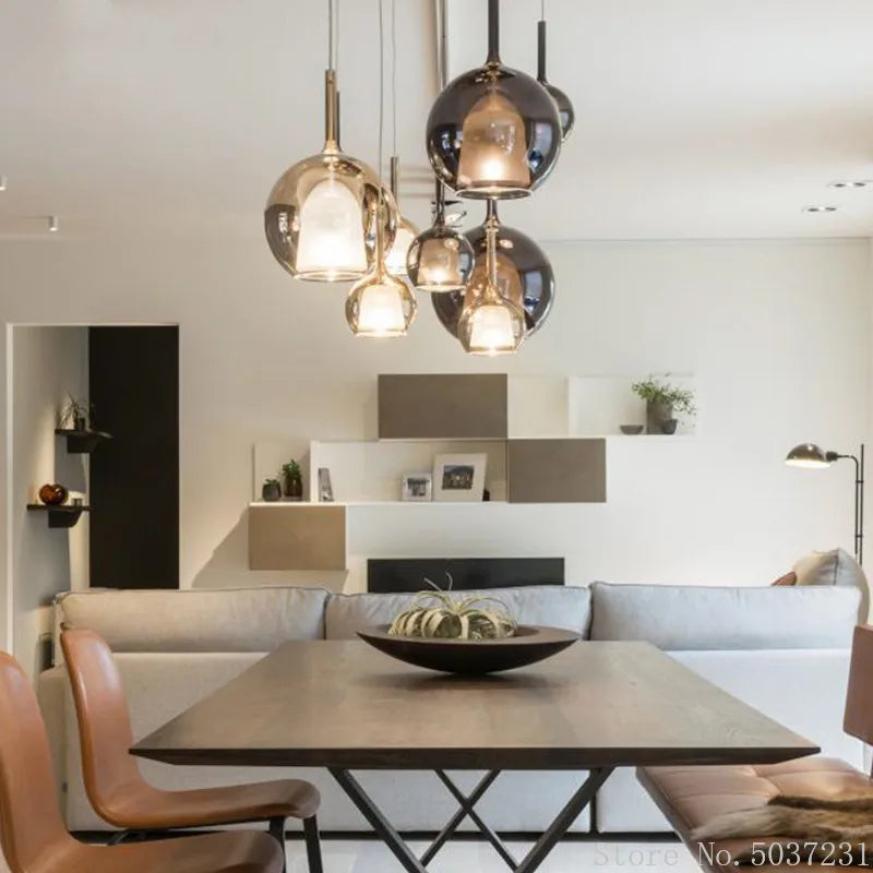suspension nordiques en verre simple et moderne - vue 4 sur 15