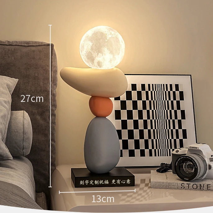 lampe à poser en pierre pour ambiance relaxante et décorative - vue 10 sur 10