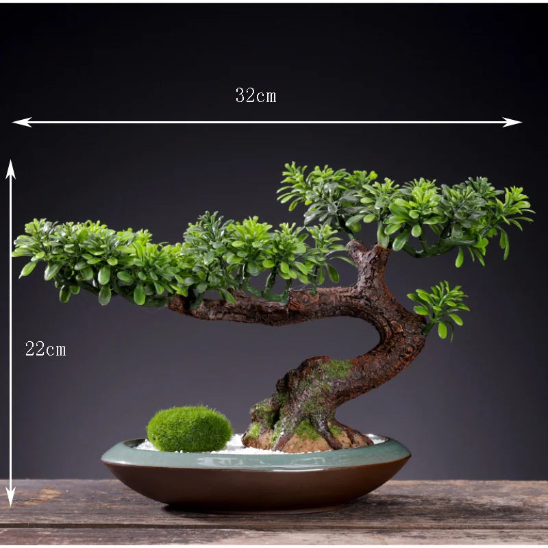 Artificial Simulation of Fake Flowers, Potted Gardens, Balcony Decoration, Bonsai Hotel Garden, Small Flower Pot Decoration - vue 7 sur 33