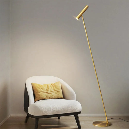 Nordic minimalist adjustable LED floor lamp for indoor use - vue 2 sur 14