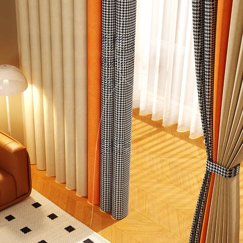 Rideau occultant moderne minimaliste pour salon et chambre