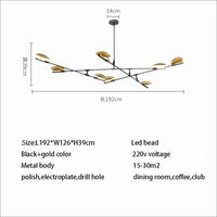 Modern minimalist LED chandelier for home decoration