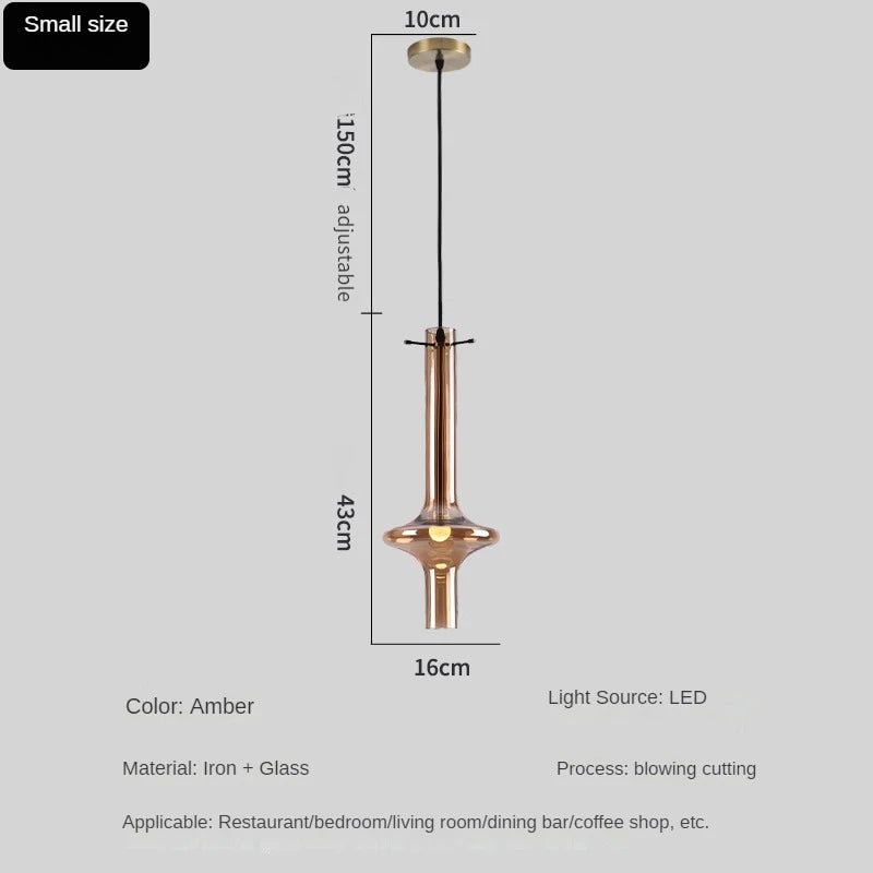 luminaire en verre avec joint en bambou design artistique pour divers espaces - vue 8 sur 12
