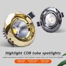 spot encastré led dimmable en aluminium épais pour intérieur